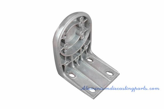 China Silver Powder Coated Aluminium Die Casting Process Services For Curtain Spiale Bracket supplier