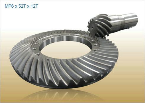 Heavy Cast Steel Left Angle CNC Turning , Milling Bevel Gears For Shipping Industry