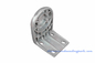 Silver Powder Coated Aluminium Die Casting Process Services For Curtain Spiale Bracket supplier